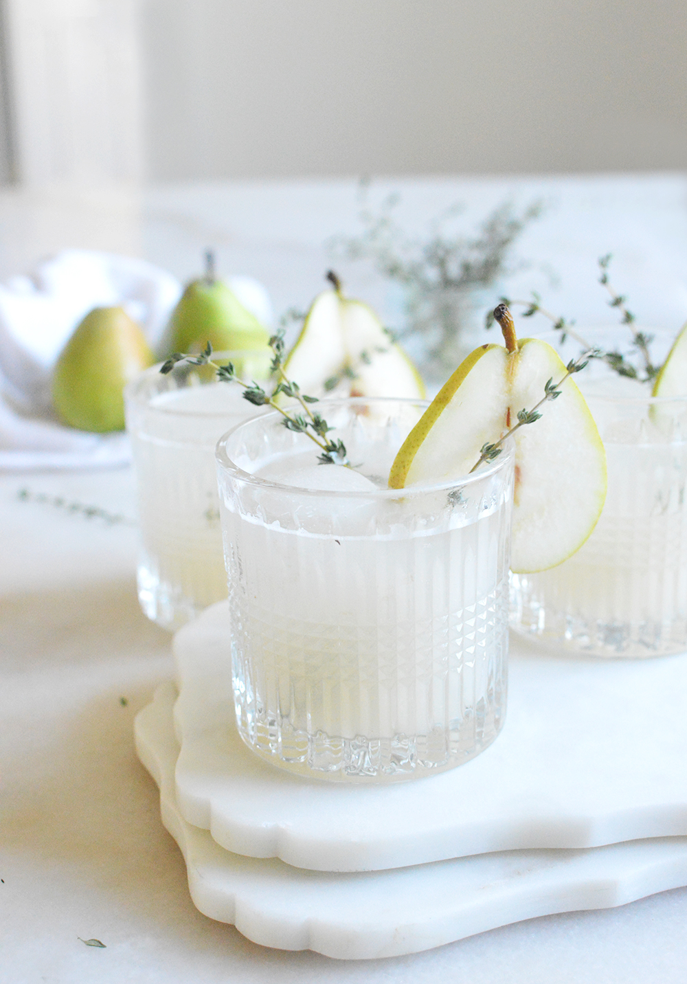 pear and thyme cocktail recipe